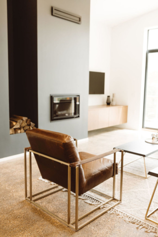 Kate Brock Interiors - Modern Concrete Home - Living