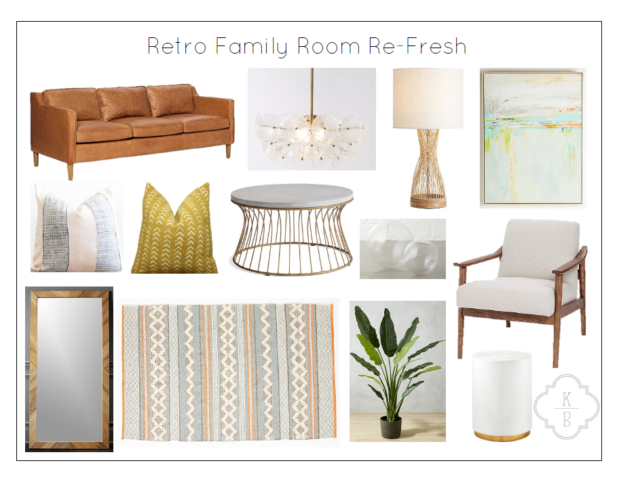Retro Family Room - Kate Brock Interiors eDesign