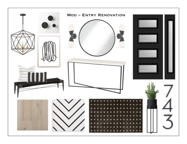 Mod Entry Renovation - Kate Brock Interiors eDesign
